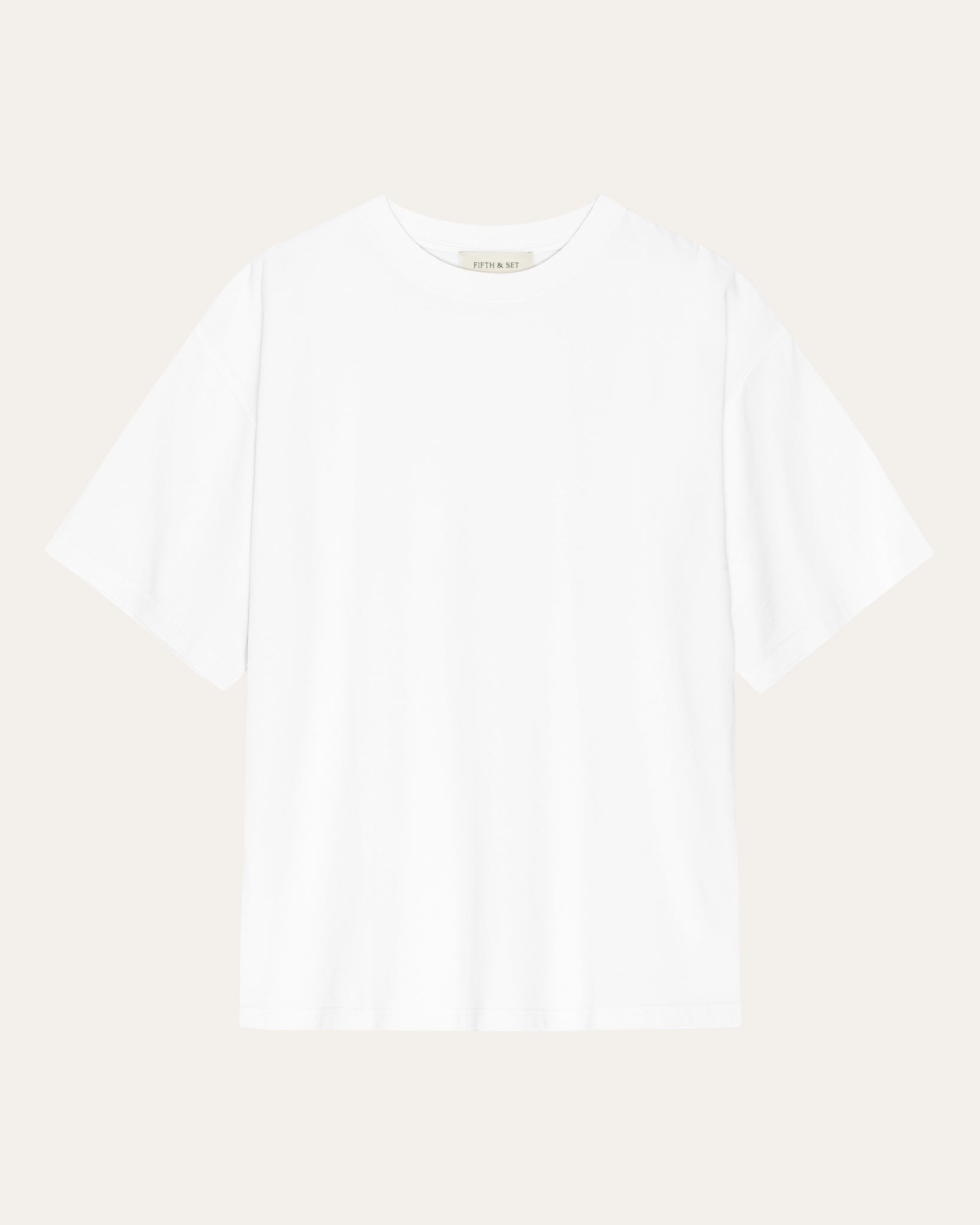 white basic t-shirt for men