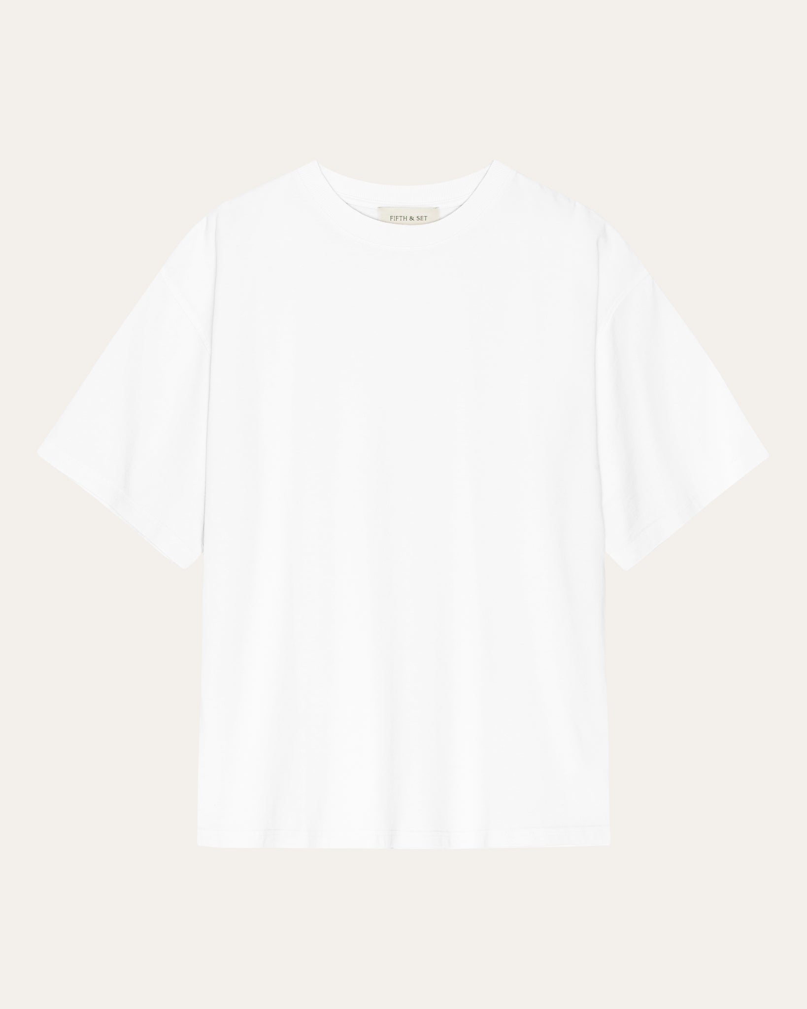 white basic t-shirt for men
